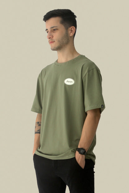 Music Disc T-Shirt Stone Green
